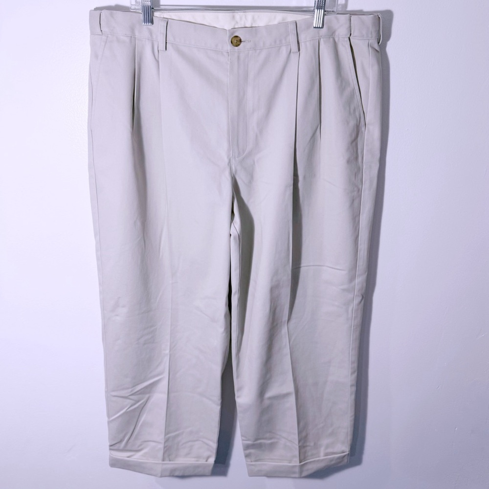 L.L. Bean Comfort Waist Pants 100% Cotton Size 40